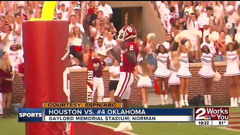 Jalen Hurts racks up more than 500 total yards, 6 TDs as #4 Oklahoma opens season with 49-31 defeat of Houston