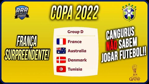 FRANÇA DISPARA no GRUPO! AUSTRALIA passa mas GOLEIRO faz CAGADA nas OITAVAS!! DINAMARCA DECEPCIONA