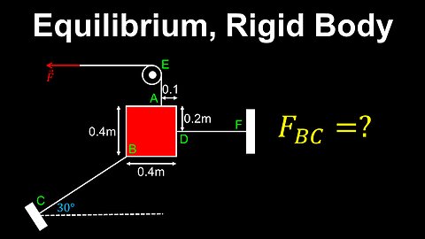 Equilibrium, Rigid Body, Example - Physics