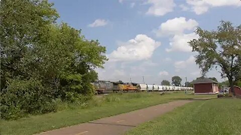 CSX B457 Empty Sand Train from Sterling, Ohio August 11, 2023