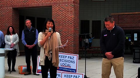 Kimberly Fiorello - Save Local Zoning RALLY- Norwalk CT