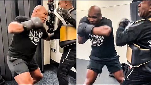 Mike Tyson BEGINS Jake Paul TRAINING Camp; SMASHES Pads looking like a MONSTER at age 57