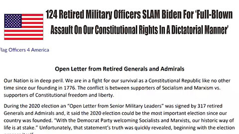 Senior Millitary Leaders WARNING Biden's the Enemy