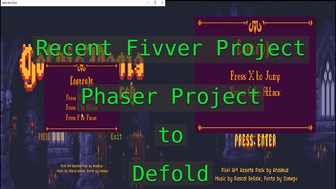 Recent Fiverr Project - Phaser Project to Defold