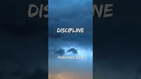 TODAY’S WORD: DISCIPLINE (Correction)❤️😔