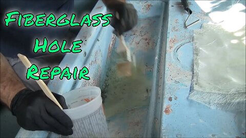 Epoxy Resin Fiberglass Repair - Large Anchor Locker Hole - Boston Whaler Restoration Part 3