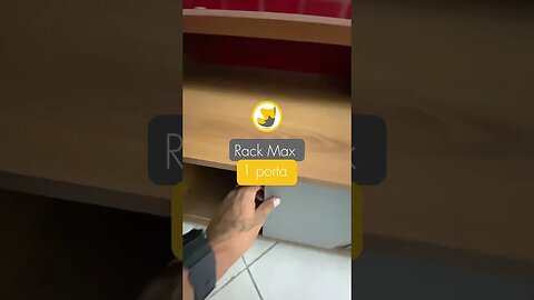 Com o rack Max fica mais fácil de organizar o seu ambiente e ainda deixar com um charme especial.