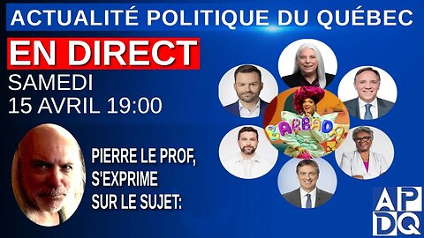 APDQ en Direct - Pierre le prof discute des Drag-Queens avec Dominick