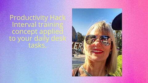 Brain Hack to boost your productivity, apply interval training concept to your daily tasks.