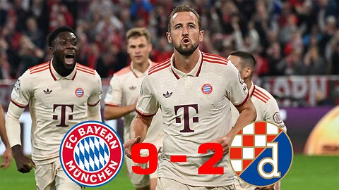 Bayern Munich v Dinamo Zagreb (9-2) Extended HIGHLIGHTS