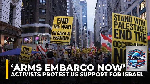 ‘Arms embargo now’: Protests held in US cities against support for Israel