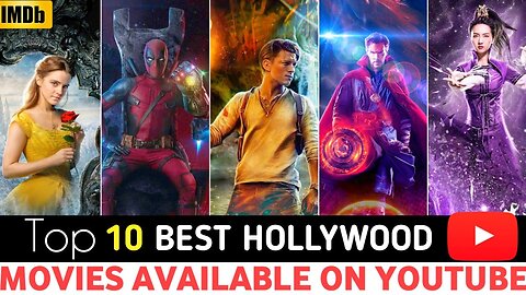 Top 10 Best Hollywood Movies On youtube|best hollywood movies|free movies