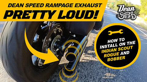 How to install Dean Speed Rampage Exhaust on Indian Scout Rogue and Bobber.