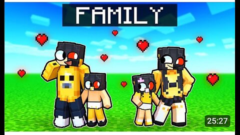 Having an Minecraft! EthoBot family in Minecraft