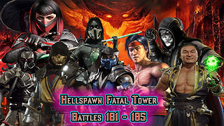 MK Mobile. Hellspawn Fatal Tower - Battles 181 - 185