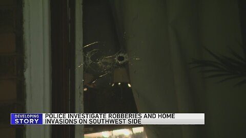 2 armed robberies proceed into home invasions overnight on city's Southwest Side, police say