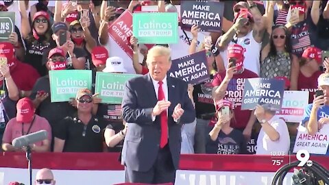 Trump Tucson rally draws over a thousand, supporters talk COVID-19