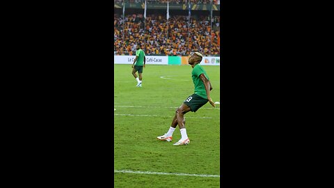 Osimhen on the pitch