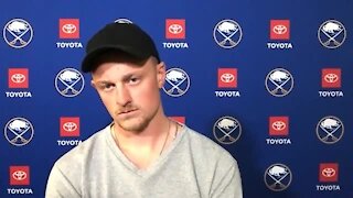 Buffalo Sabres captain Jack Eichel speaks following end of season