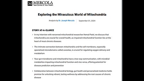 Dr. Mercola w/ renowned mitochondrial researcher Hemal Patel