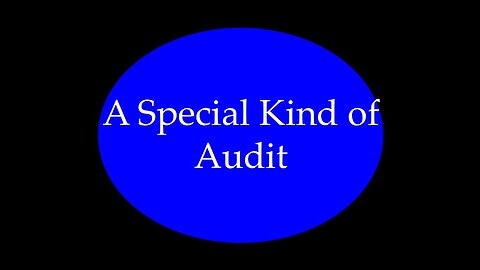 A Special Kind of Audit