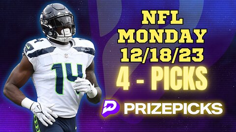 #PRIZEPICKS | BEST PICKS WEEK 15 #NFL MONDAY | 12/18/23 | PROP BETS | #BESTBETS | #FOOTBALL | TODAY