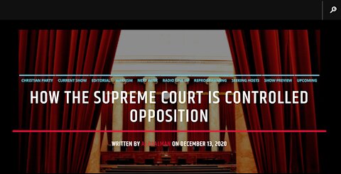 How The Supreme Court Is Controlled Opposition