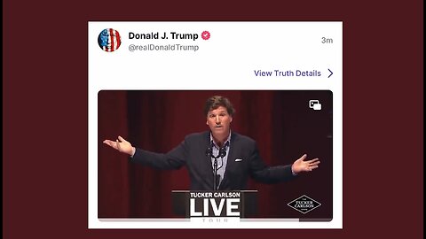 🚨 Donald Trump posted on Truth a video of Tucker EXPOSING Democrats.