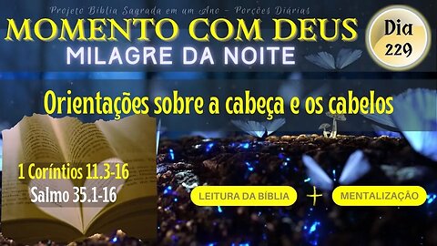 MOMENTO COM DEUS - MILAGRE DA NOITE - Dia 229/365 #biblia