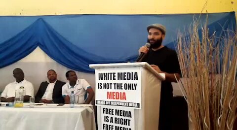 SOUTH AFRICA - Johannesburg - Support for Sekunjalo Independent Media (videos) (7JU)