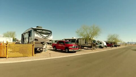 Rv Park Life Drive Through AZ Winters