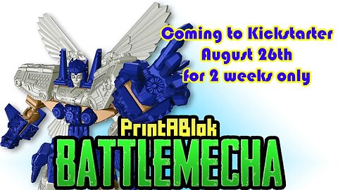 PrintABlok BattleMecha Launch livestream