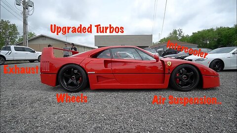 The F40 Owner That Gave ZERO F**** (Fully Modified Ferrari F40 | Upgraded Turbos | Bagged etc..