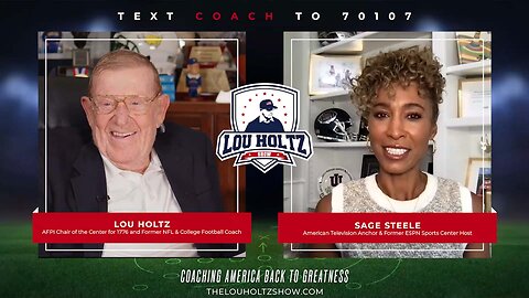 The Lou Holtz Show Season 1 Episode 13 | Sage Steele on Her Journey in Sports Journalism #podcast