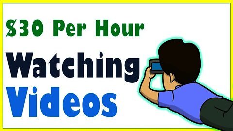 Earn $30 Per Hour Watching Videos, Make Money online