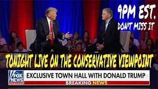 TONIGHT I WILL HAVE TRUMP TOWNHALL WITH HANNITY LIVE AT 9PM EST. DON'T MISS IT!!!