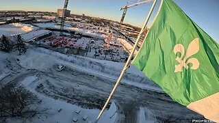 Franco-Ontarian flag @ Cyrville and Cummings in Ottawa