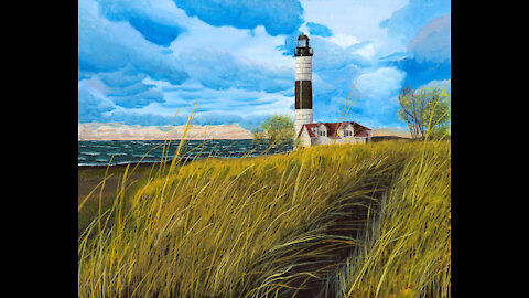 Painting Progress Stills: Ludington Shore