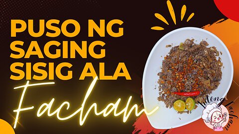 Oppa Sisig style - Banana Blossom Sisig