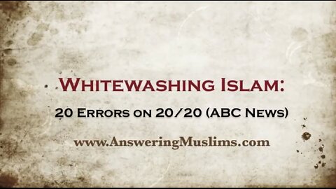 Whitewashing Islam Errors on ABC News