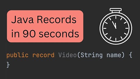 Java Records in 90 Seconds