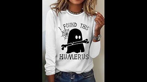 Halloween Loose Casual T-Shirts for women 🎃👻