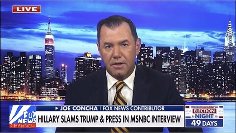 Joe Concha rips Hillary Clinton for ‘sad, pathetic’ criticism of Trump (September 17, 2024)