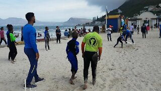 SOUTH AFRICA - Cape Town - Proteas players interact with Laureus, Waves for Change, kids (Video) (CxN)