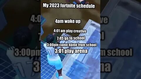 this is the best fortnite schedule #shorts #fortniteshorts #gaming