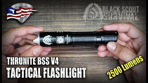 ThruNite BBS V4 Tactical Flashlight / Black Scout Survival