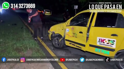 Accidente anillo vial Giron Floridablanca