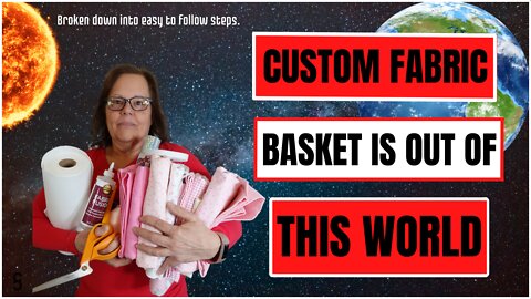 Out Of This World Custom Fabric Basket