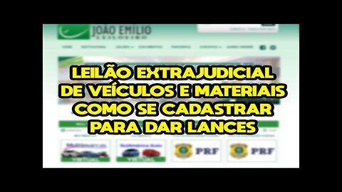 COMO SE CADASTRAR PARA DAR LANCE EM LEILÃO ONLINE *leilão extrajudicial* *joão emílio*