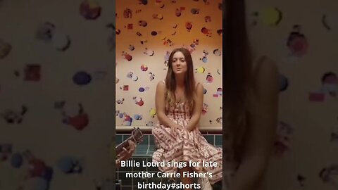 Billie Lourd sings for late mother Carrie Fisher's birthday #shorts